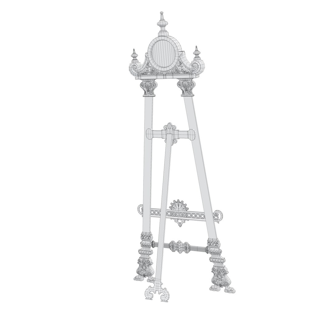 3d Easel Modelled