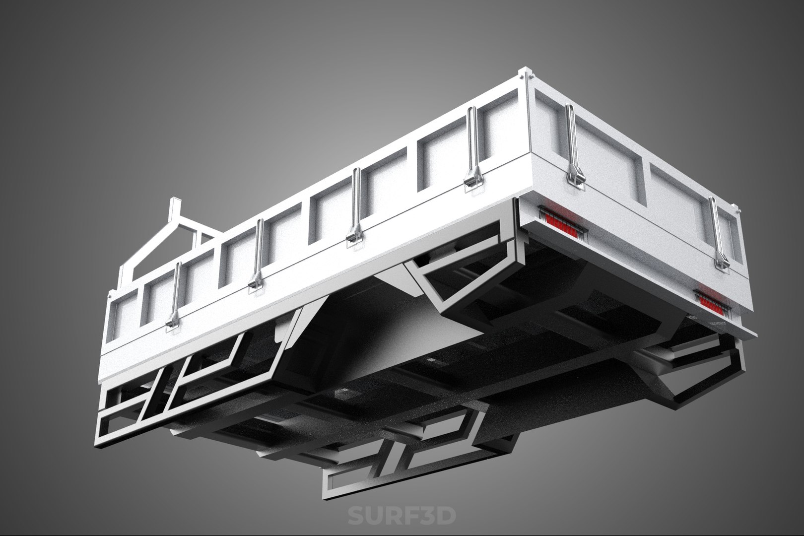 3D LOAD BODY DROP SIDE BED DUMP GATE DOOR PICKUP TRUCK WIDE DECK ...