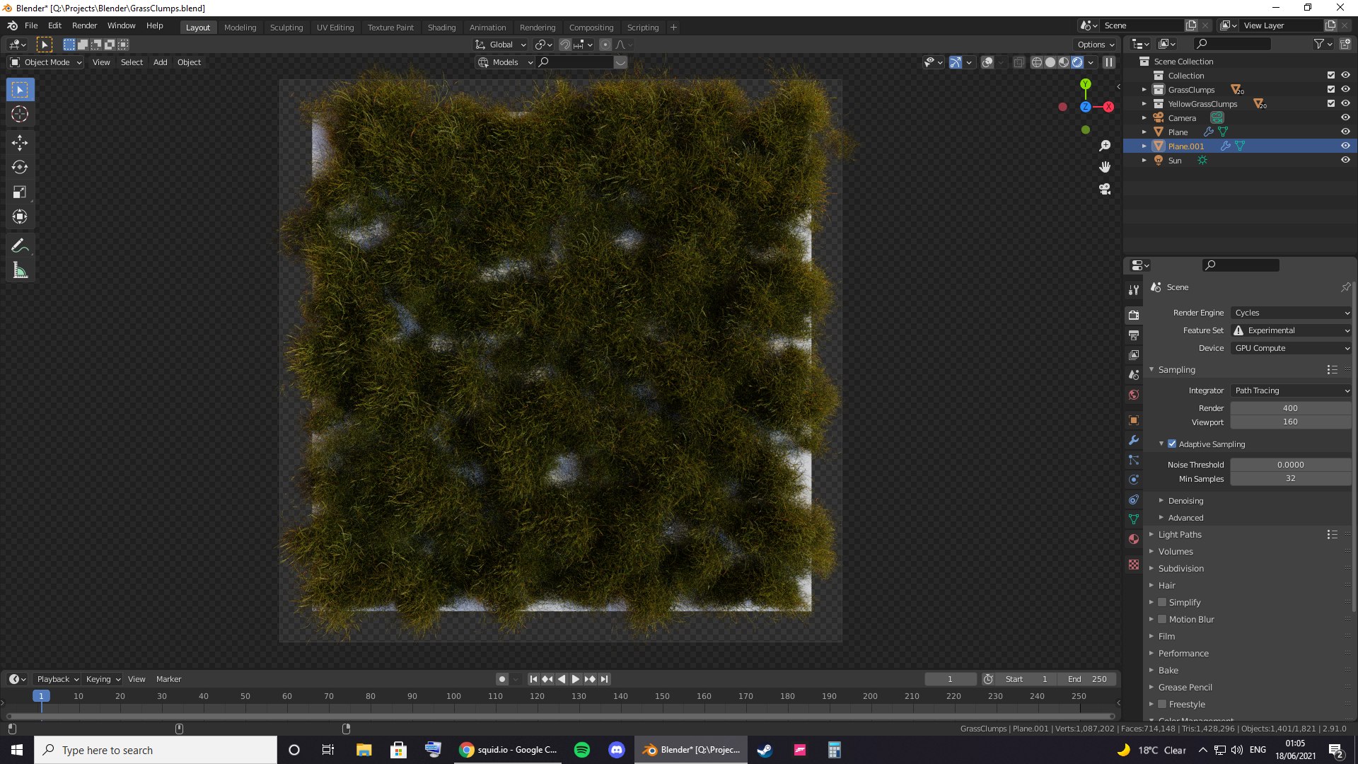 High-Quality Realistic Grass 3D model https://p.turbosquid.com/ts-thumb/sH/YUOtp6/xX/viewport1/png/1623967794/1920x1080/fit_q87/e0c7b968555762845b210546f49b1774983bc1c5/viewport1.jpg