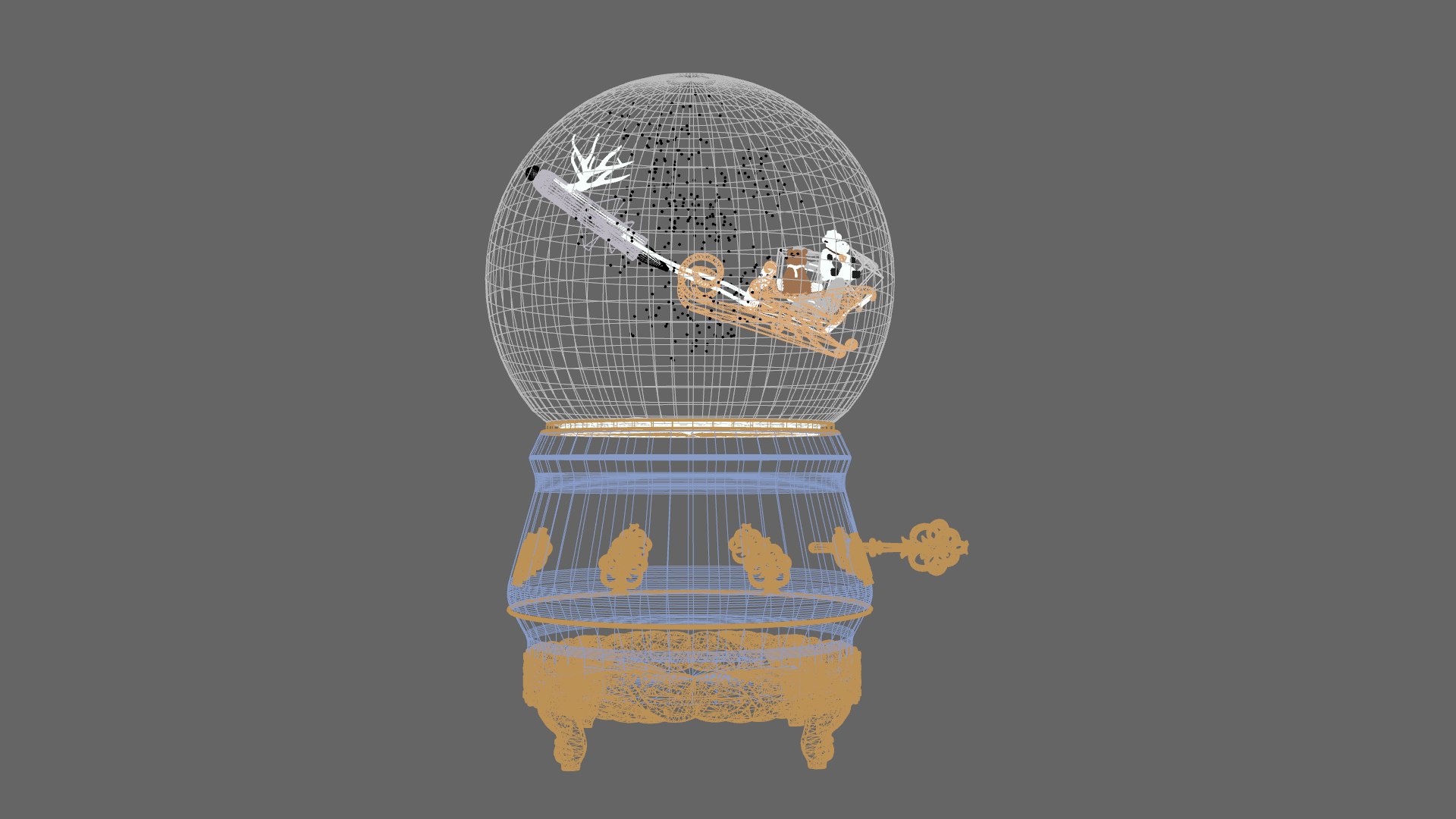 3D Snow Globe Christmas Low-poly 3D Model - TurboSquid 2312667