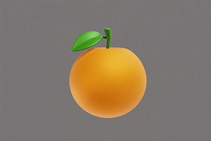 3D Orange Cartoon model
