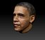Obama head 3d