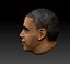 Obama head 3d