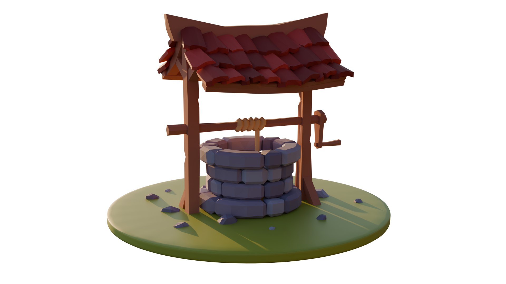 3D Low Poly Well Model - TurboSquid 2398598