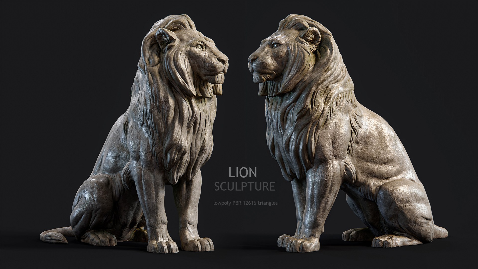 Sitting Lion Sculpture PBR Low-poly 3D https://p.turbosquid.com/ts-thumb/sH/dJV9v5/LD/1_turbo/jpg/1652099615/1920x1080/fit_q87/7e402261ac47687bca1c5b9d119147698a309b0a/1_turbo.jpg
