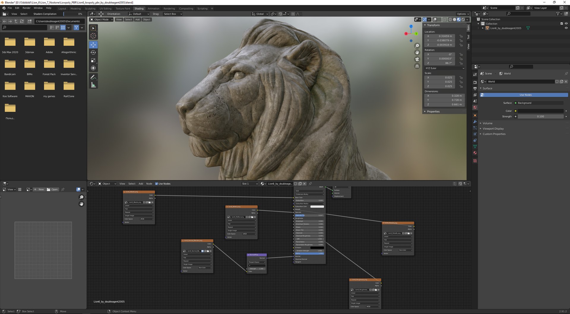 Sitting Lion Sculpture PBR Low-poly 3D https://p.turbosquid.com/ts-thumb/sH/dJV9v5/QZ/8/jpg/1652099646/1920x1080/fit_q87/7c594fdd36e8e112e21ec095923fdc96ed9969b7/8.jpg