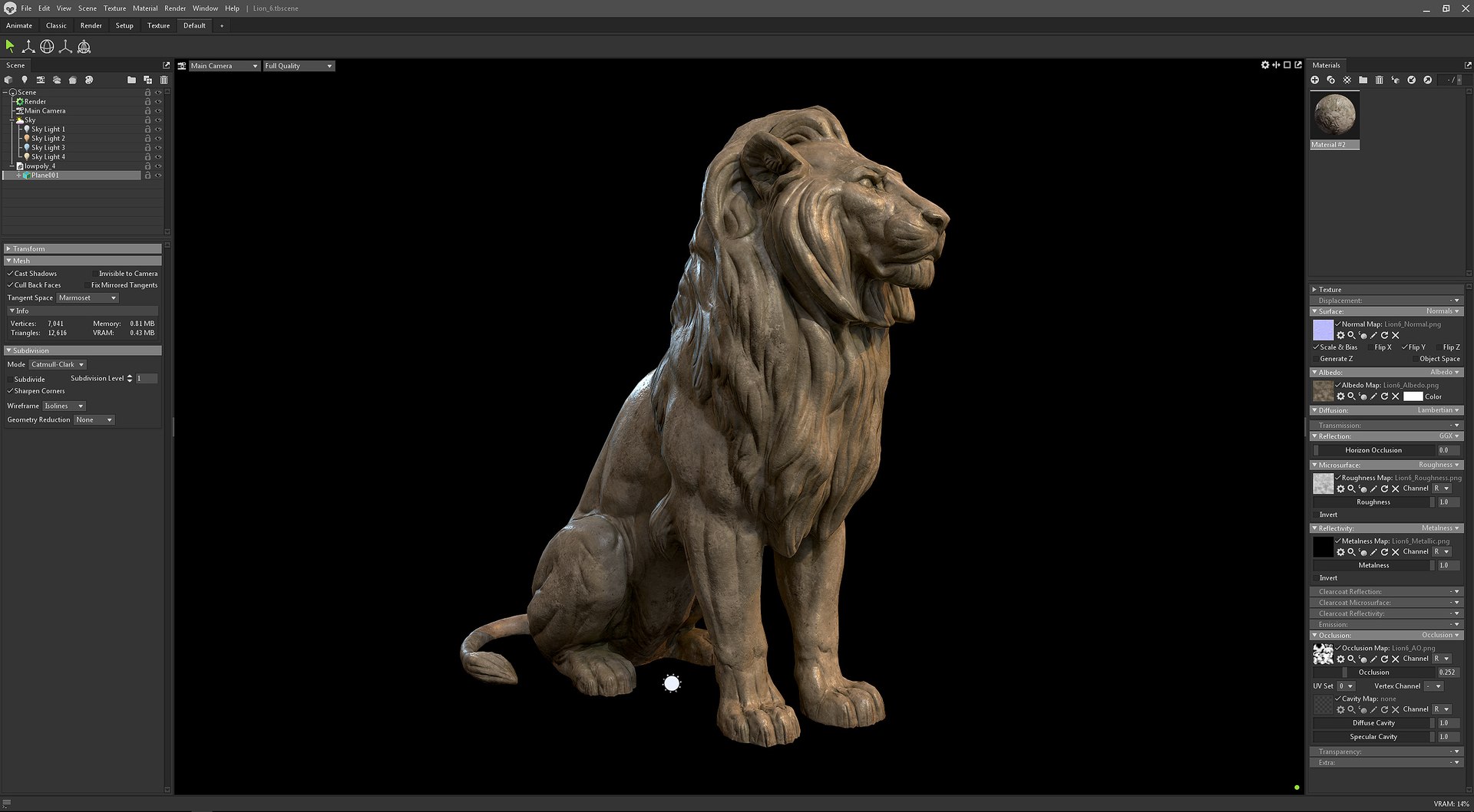 Sitting Lion Sculpture PBR Low-poly 3D https://p.turbosquid.com/ts-thumb/sH/dJV9v5/ah/9/jpg/1652099642/1920x1080/fit_q87/02e43d5ab0383af8fabf12a0888c84e1cc4c1367/9.jpg