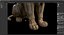Sculpture Lion Assis PBR Low-poly