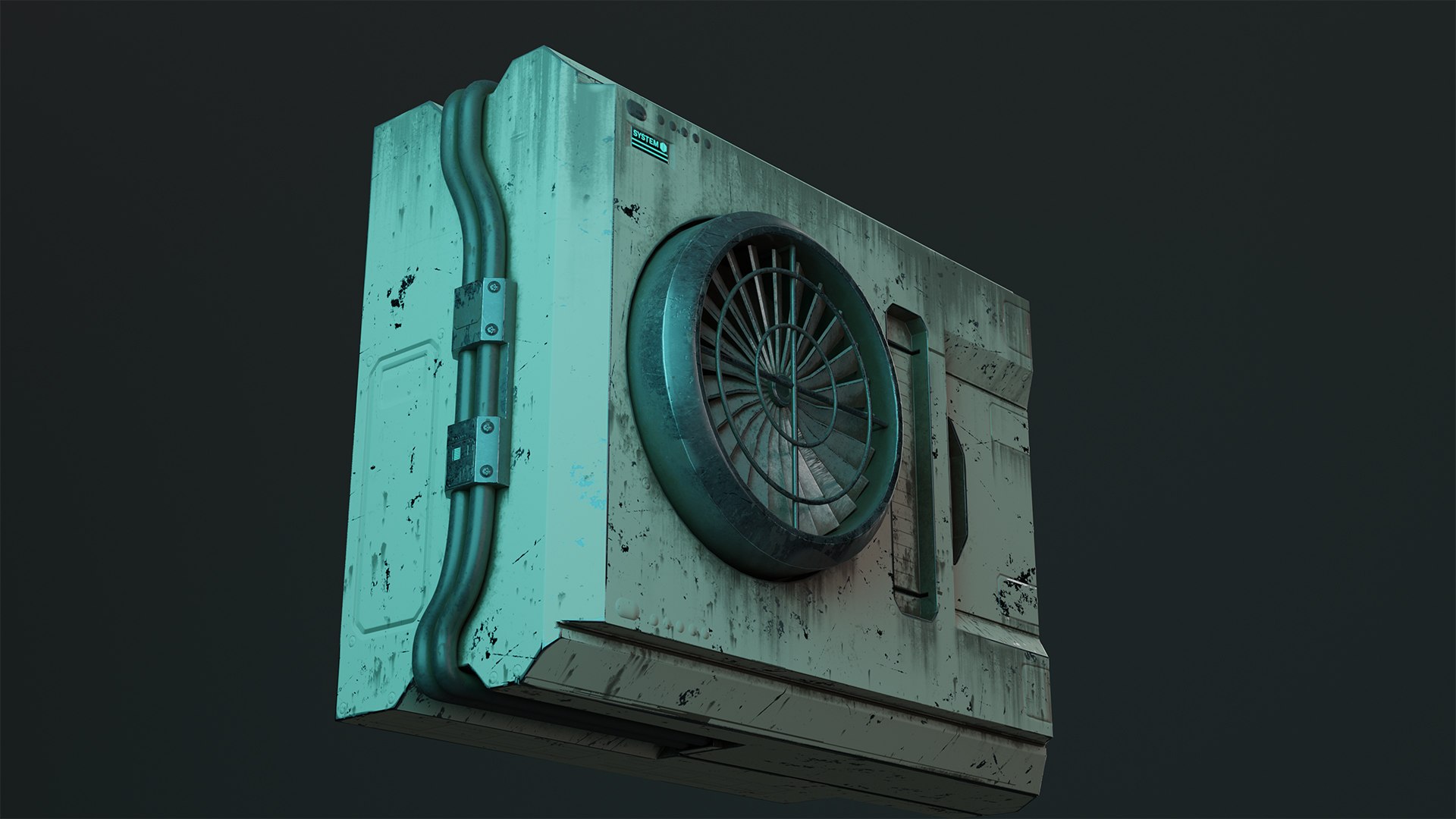 3D Cyberpunk AC Unit C - TurboSquid 2074312