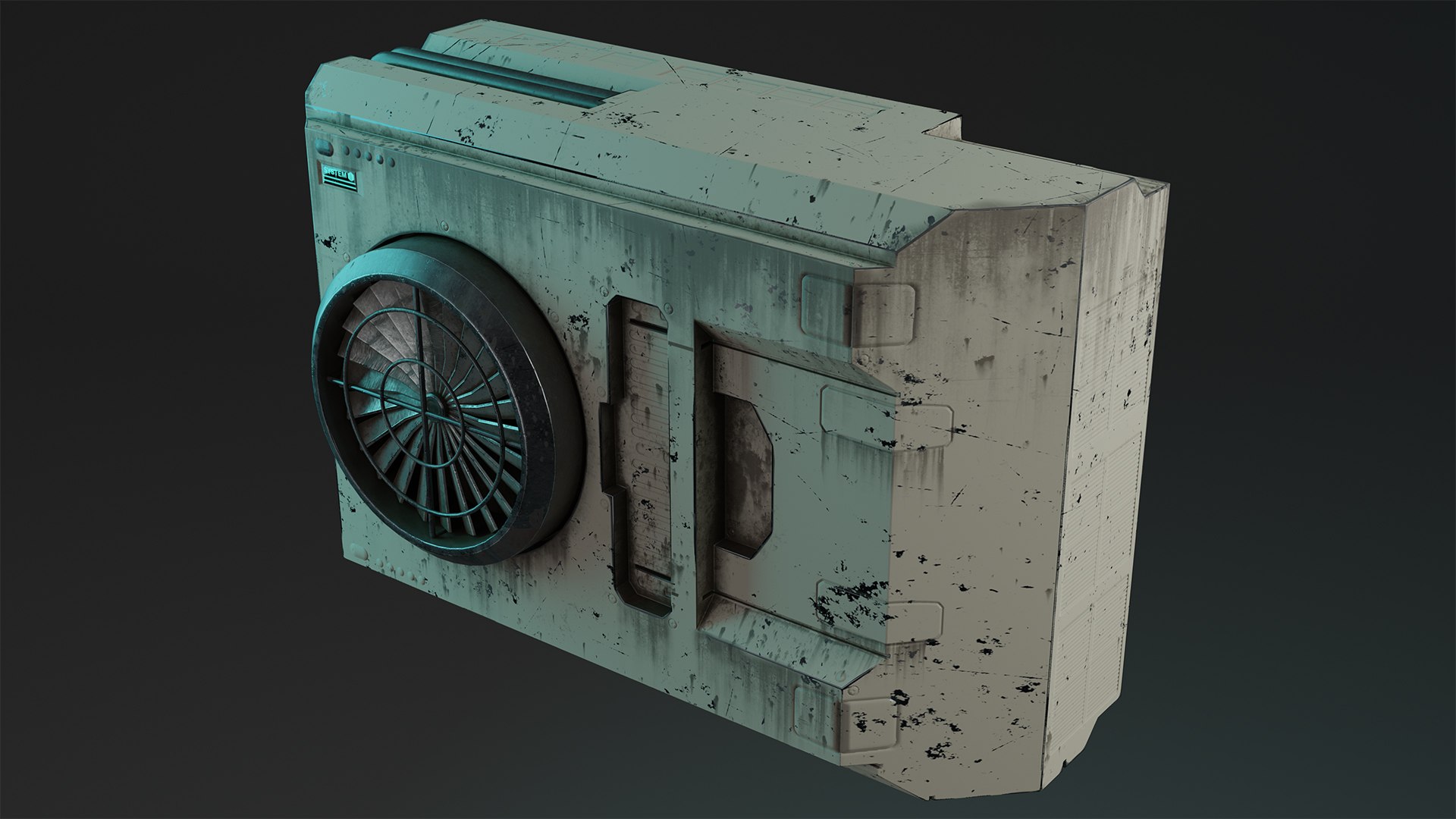 3D Cyberpunk AC Unit C - TurboSquid 2074312