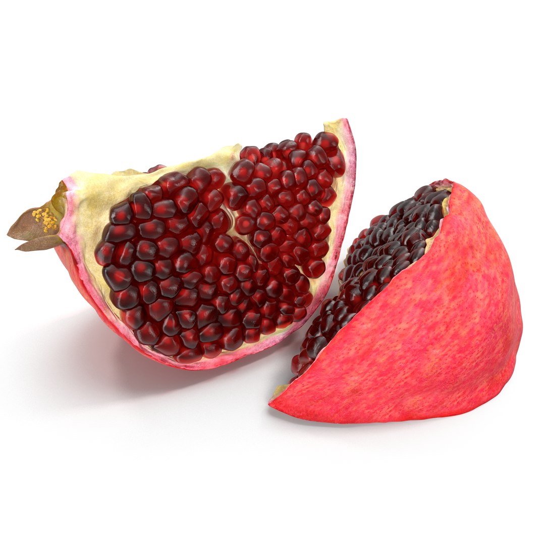 Pomegranate Slice 2 3D Model 3D model preview