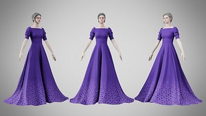 3D Dress 50 Kingfisher Daisy model