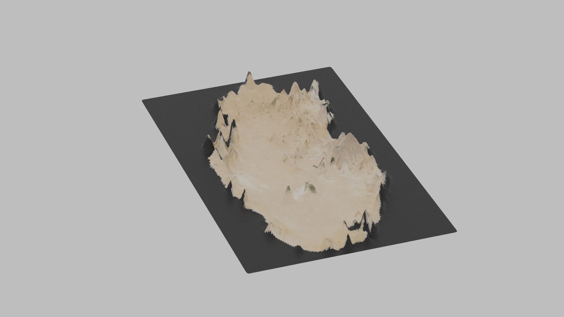 Qatar Map Country 3D Model - TurboSquid 2076316