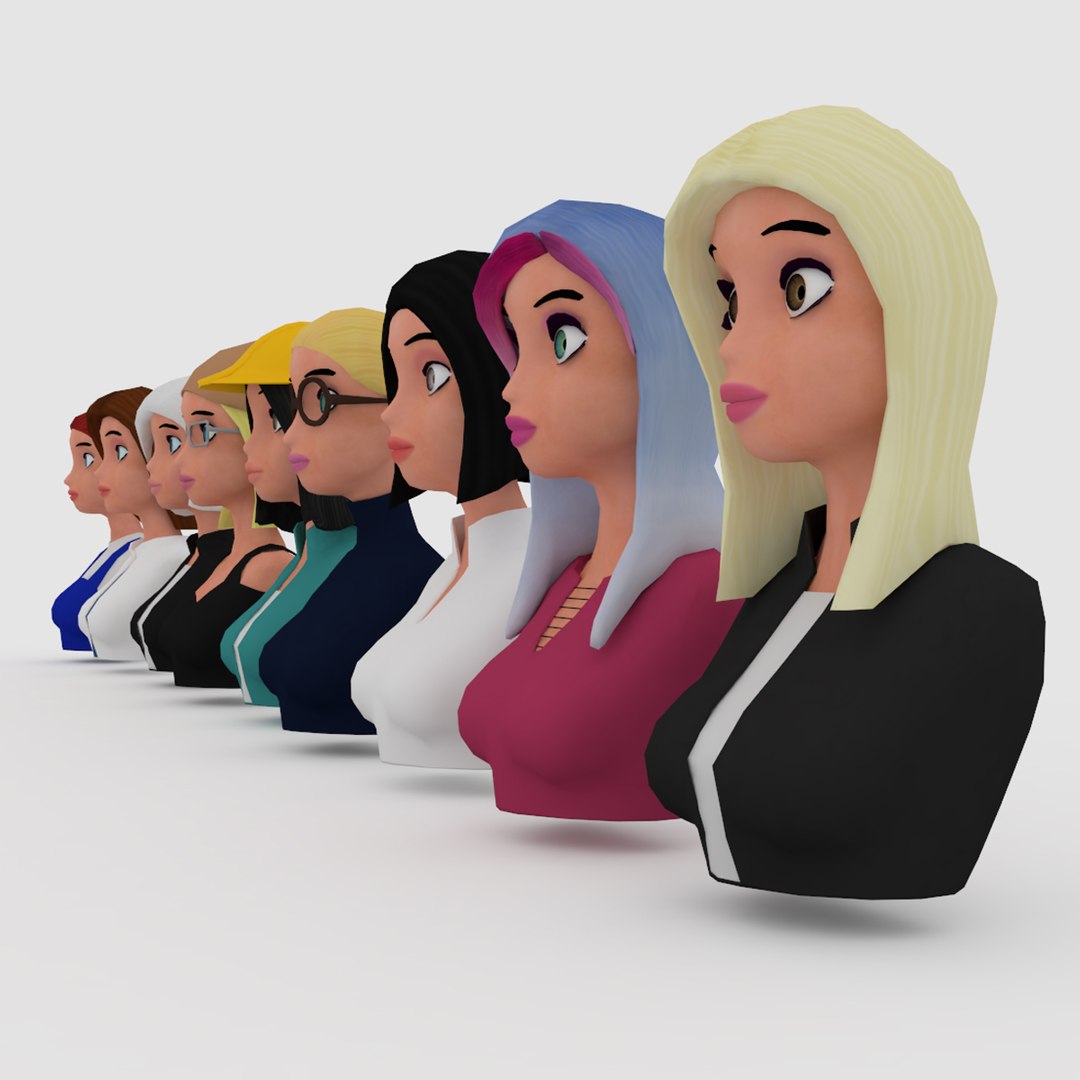 3D model Content Creator Avatar 3D Icon VR / AR / low-poly
