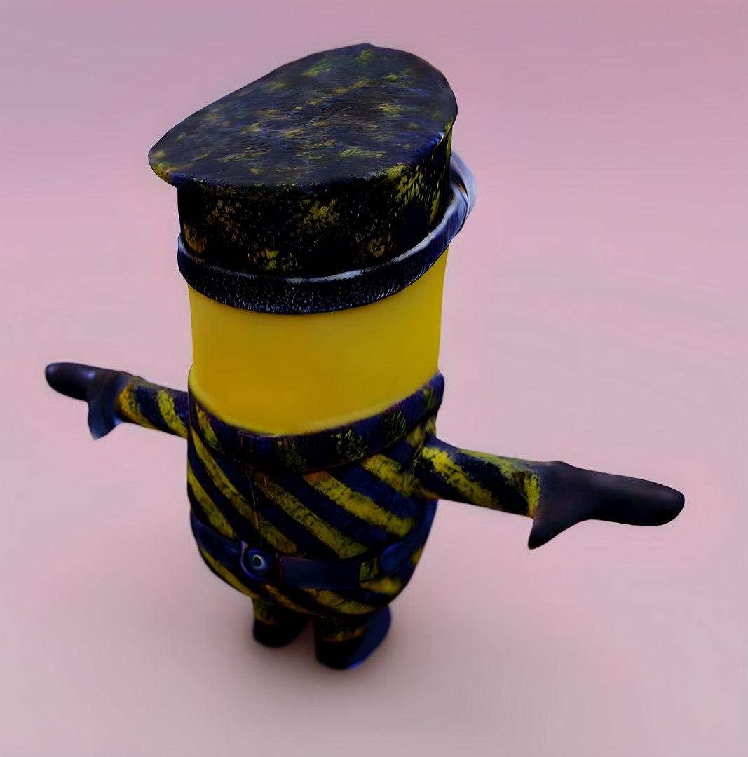 Minion Military Uniform 3D Model model - TurboSquid 2182542