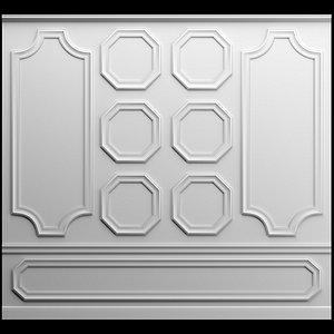 3D model molding wall