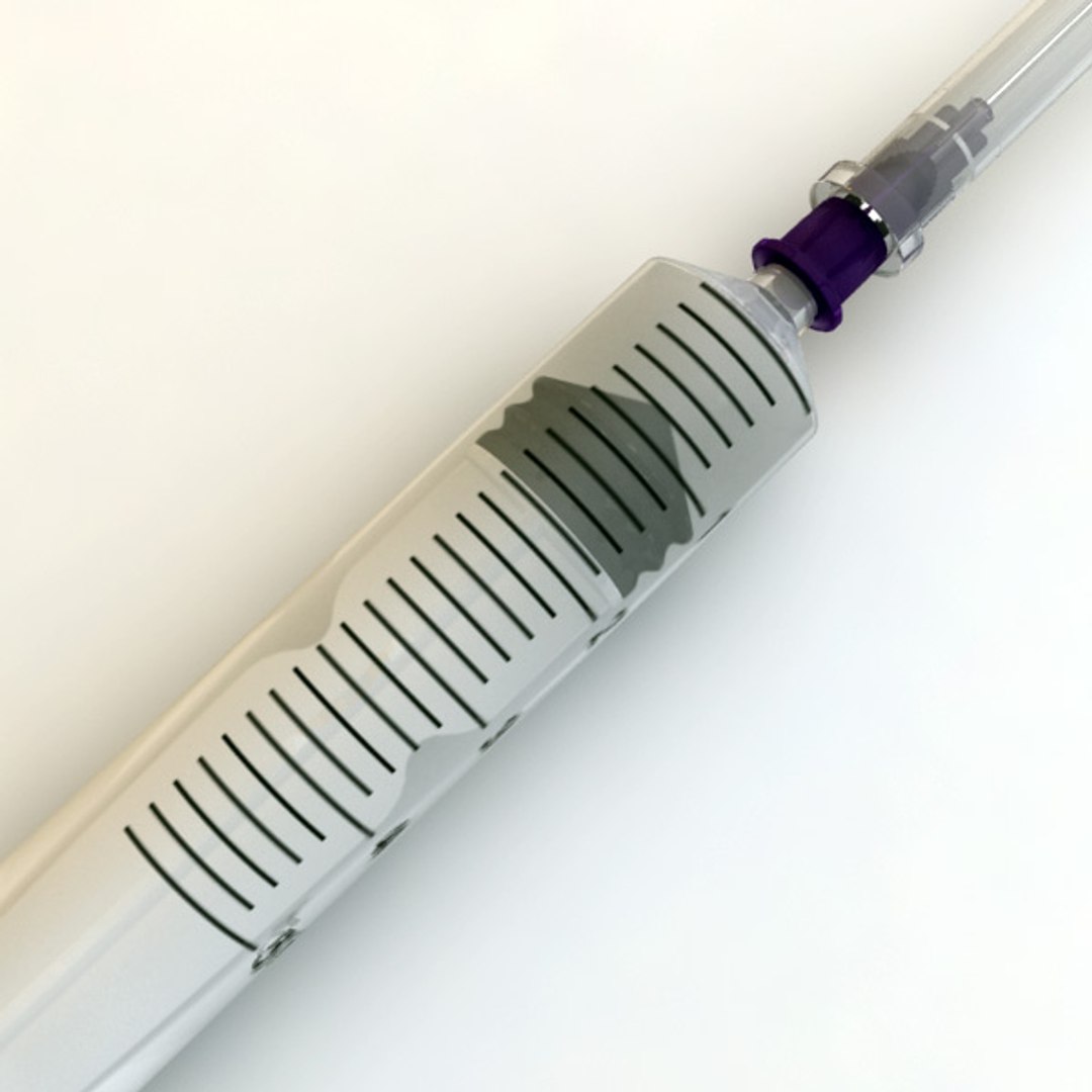 medical syringe 3d model