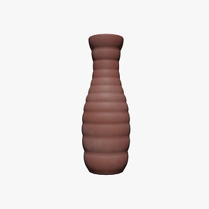 3D Simple Dusty Clay Vase