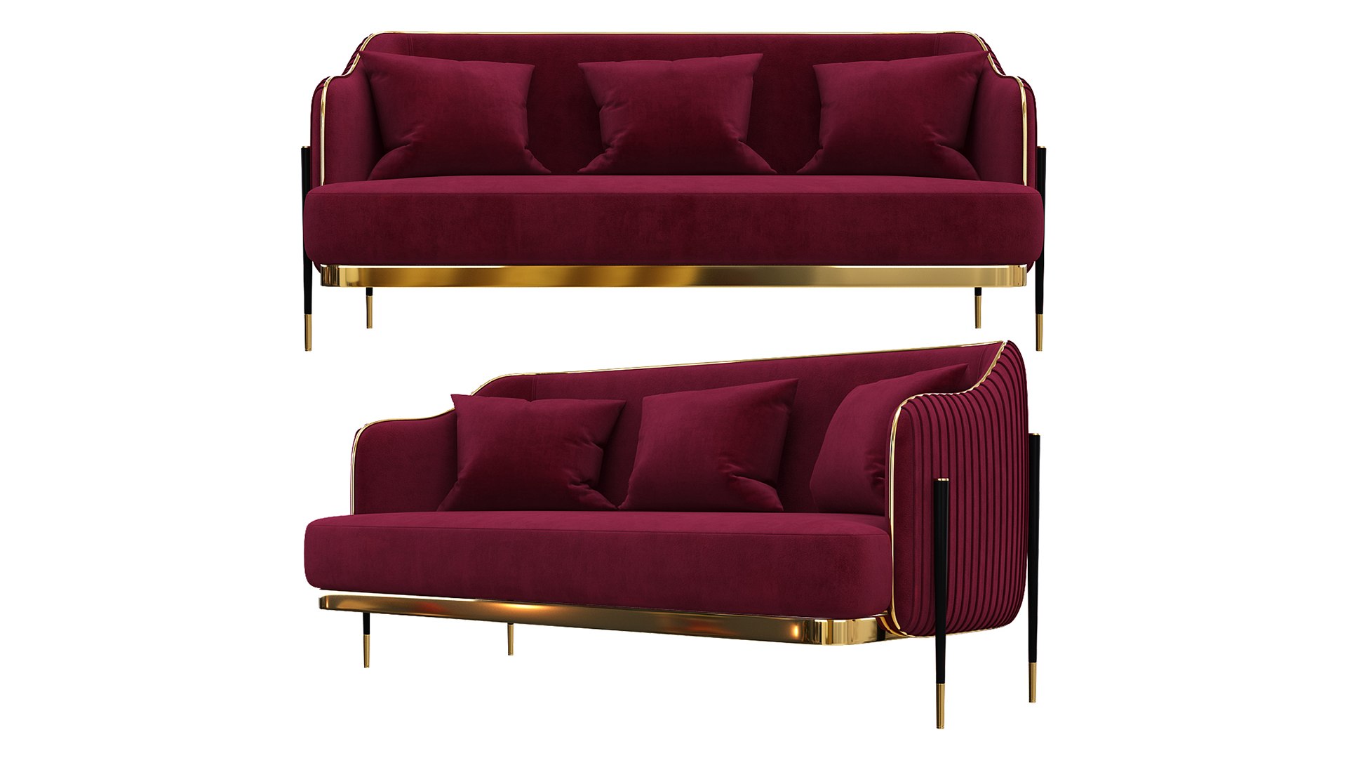 Capital collection oxford sofa model TurboSquid 1823332