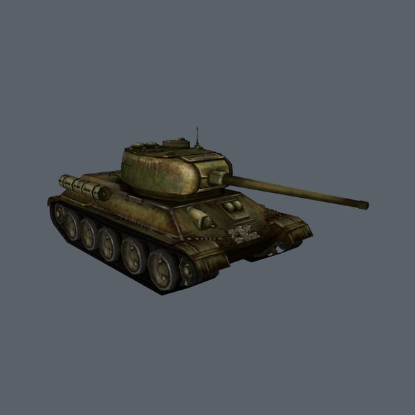 3d model tank t34 85