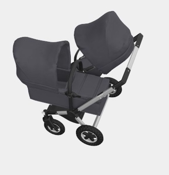 Bugaboo duo baby pram 3D model - TurboSquid 1512971