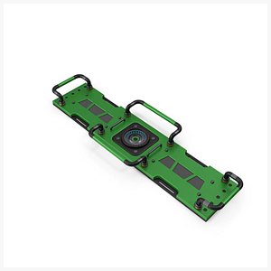 3D Scifi Interior Element Panel Green V14 PBR model
