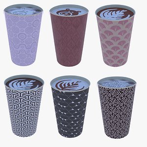 Coffee cups full PBR II