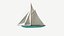 Sail Boat Low-poly PBR