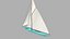 Sail Boat Low-poly PBR