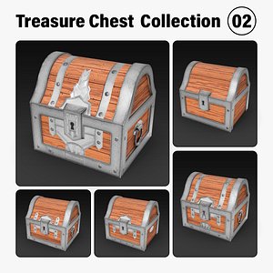 Low Poly Treasure Chest Collection - Set 2