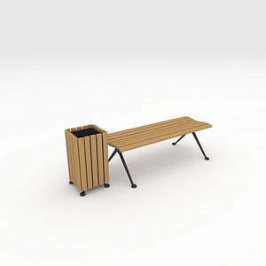 Bench Park 45 3D