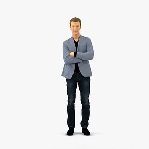 scanned realistic human 3D model