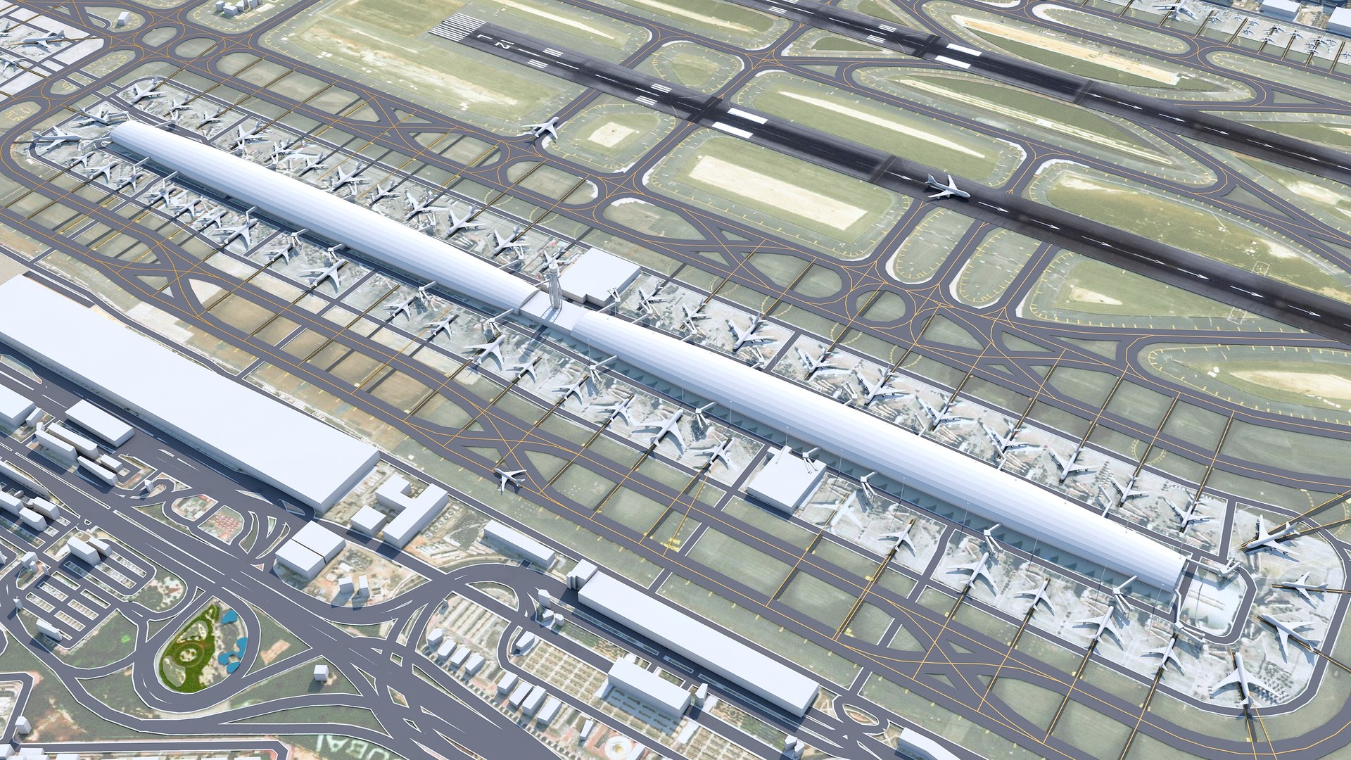 Dubai International Airport 3D Model - TurboSquid 2005135