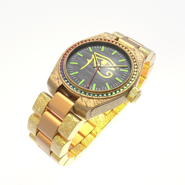 Gold Egypt Watch 3D model
