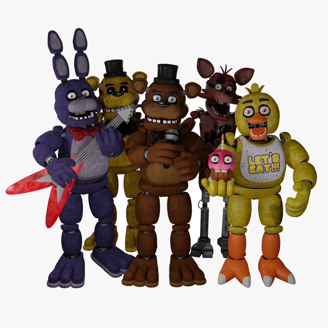 Fnaf 1 Animatronics 3D - TurboSquid 2101783