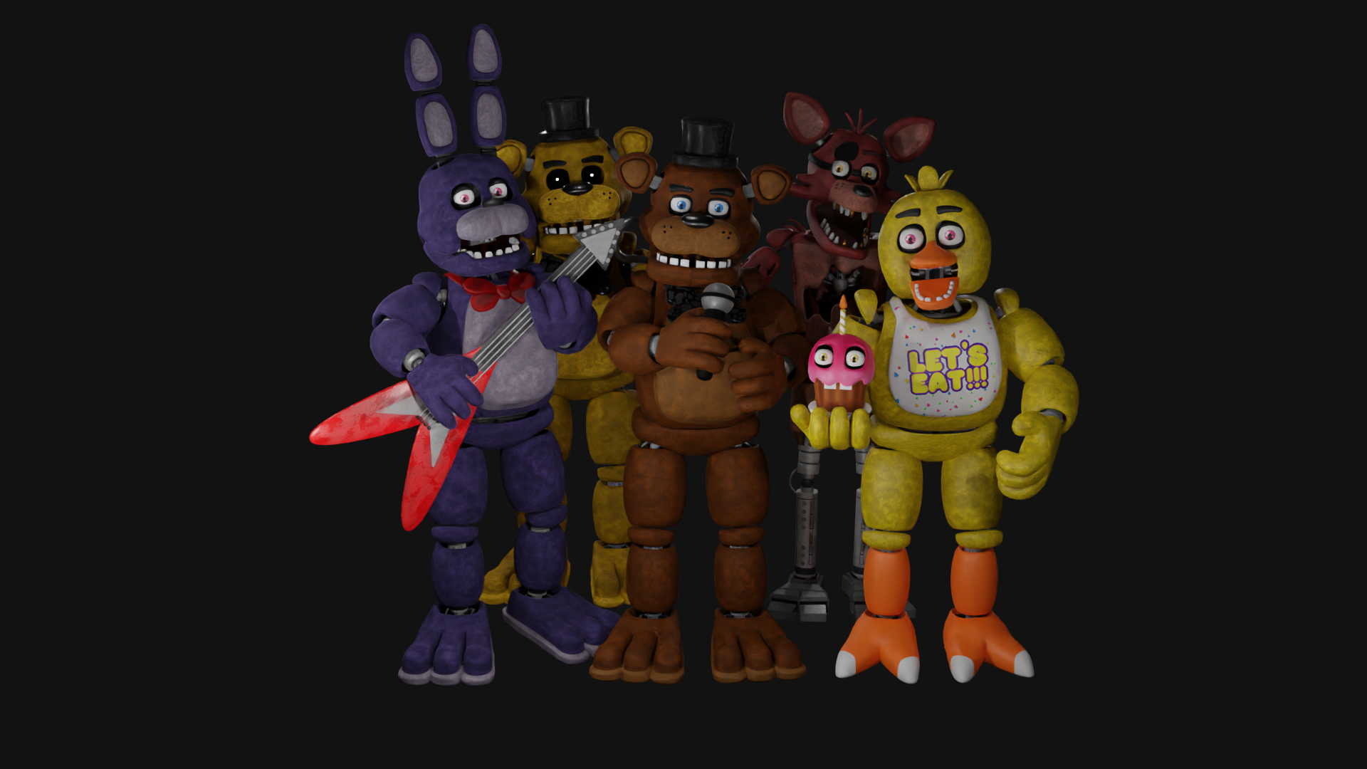 How tall are the FNAF 1 Animatronics?