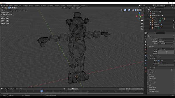 modelo 3d Fnaf 1 Animatrónica - TurboSquid 2101783