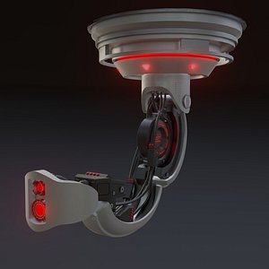 3D Ai Robot Control Unit Rigged and Animated