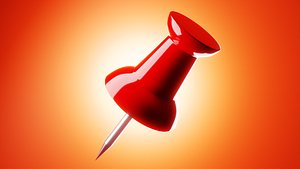 3D Push Pin model