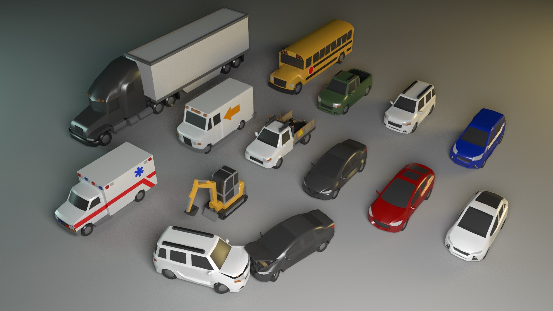 3D LowPolyVehiclespackaged - TurboSquid 1815387