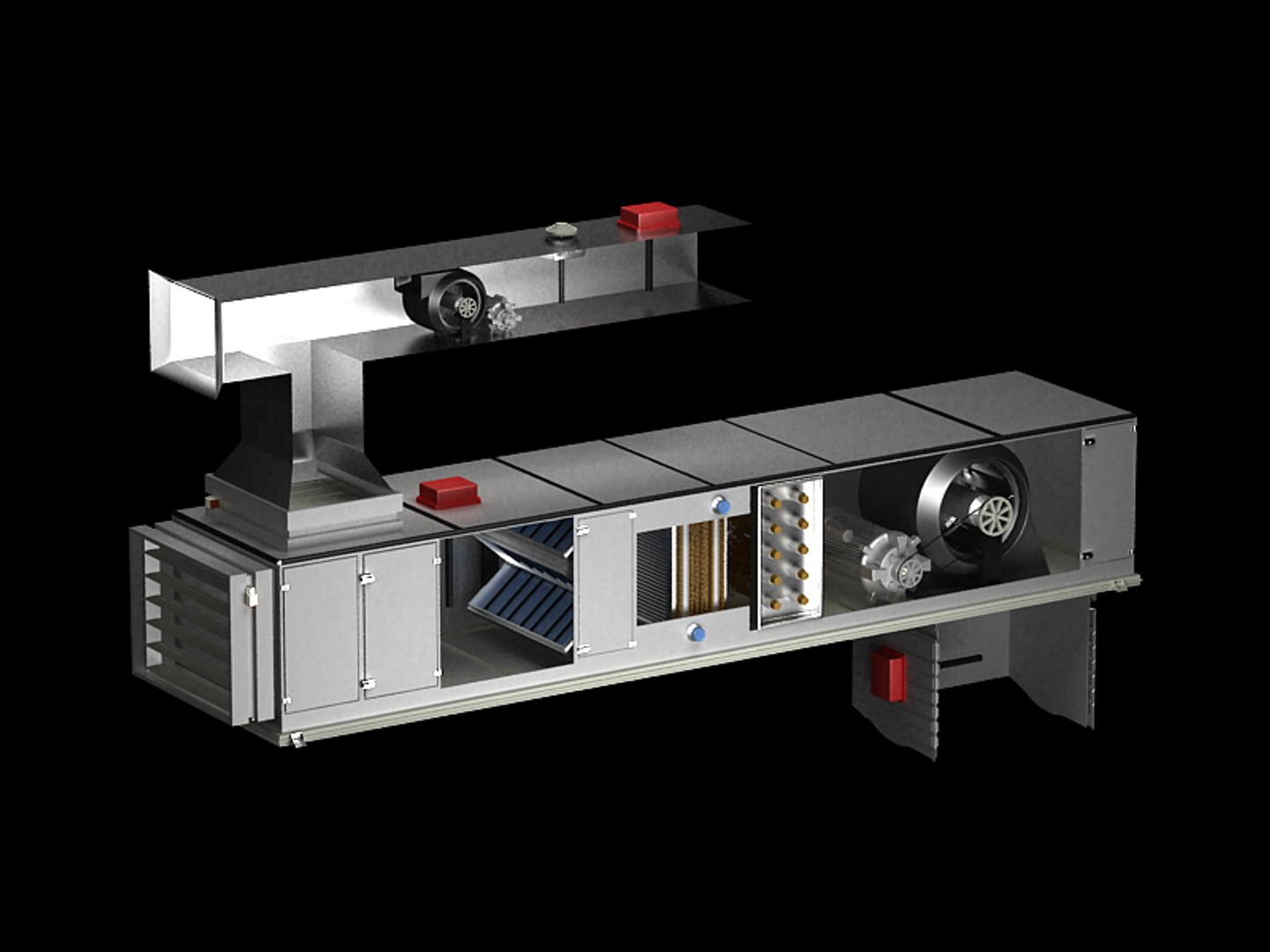 Ahu Air Handling Unit 3d Model