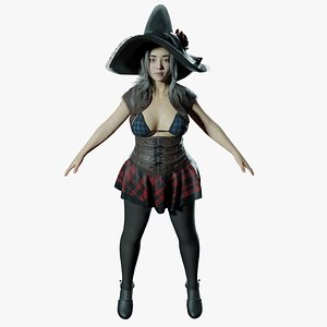 3D chubby Women PBR  highdetails