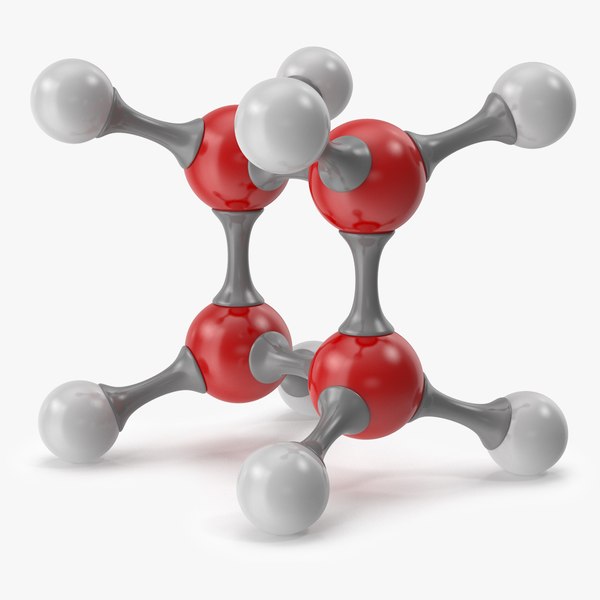 cyclobutane molecular model