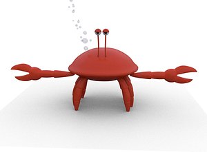 Crab Cartoon Low-poly 3D model