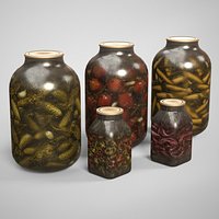Pickled Food Jars - Pickled Vegetables AAA Gameready