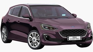 3D focus hatchback vignale 2019