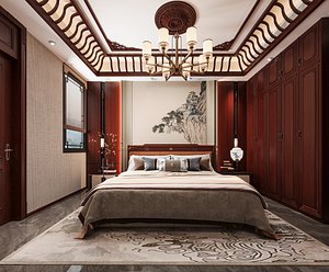 Modern bedroom 3D model