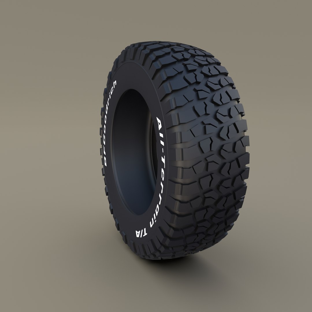 3D Bf Goodrich Tire Model - TurboSquid 1269291