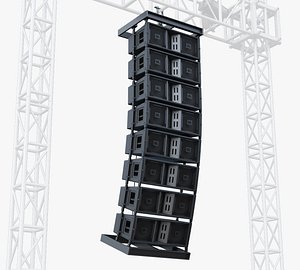 stage speaker jbl 3d model