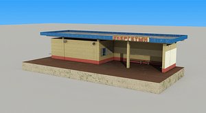 3d model passanger pavilion